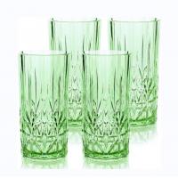 China Tritan Green Customized Reusable Acrylic Glass Cup Whiskey Juice Water on sale