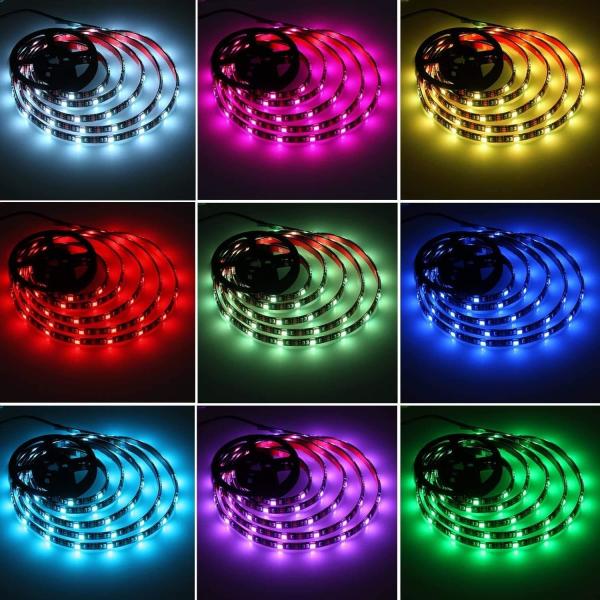 IP65 防水 RGB LED ストライプ 24 キーの IR コントローラー