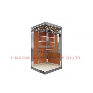 China Elevator Interior Design Stainless Steel 304 Elevator Lift Cabin IP67 With PVC Floor supplier