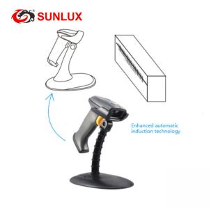 650nm Diode Laser Barcode Scanner , 1D Code Wired Scanner With Stand