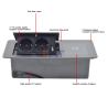 China Aluminum Desktop Power Socket Box Multi-Connection Pop-Up Hidden Charging Sockets with Wireless Charging Technology wholesale