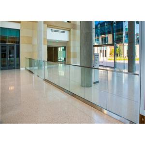 Easy Installation Frameless Glass Deck Railing With Base Channel Fixing Details
