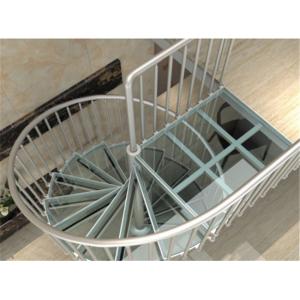 Aluminum Frame Glass Custom Spiral Staircase Flexible Small Spave Design