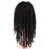 Full Lace Curly Human Hair Wigs Medium Size For Black Women , 130% Density