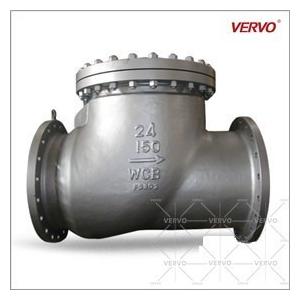 China 24 Inch BS 1868 Swing Check Valves DN600 Class 150 Non Return Cast Steel RF Flange wholesale