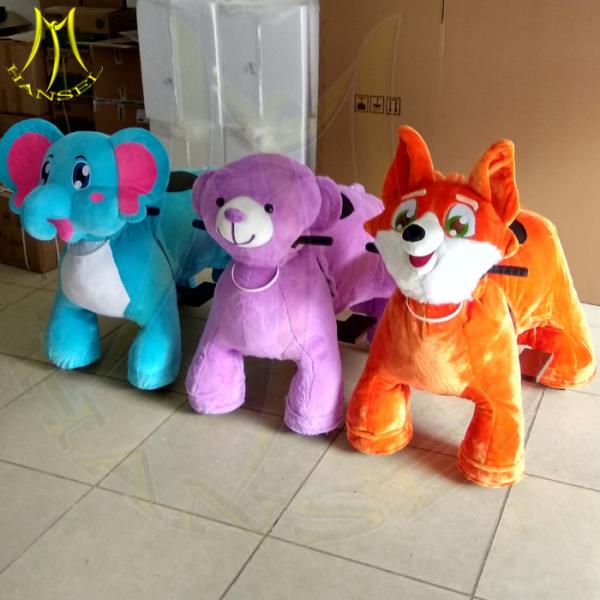 Hansel cheap walking battery operated animal ride on motorized animals for game