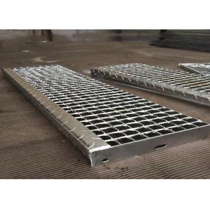 China Non Slip Weld Steel Stair Treads Grating , Safety Grating Stair Treads supplier