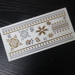 China tatoo temporary stickers arabic golds supplier