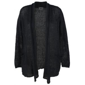 Autumn Knitted Black Wool Cardigan Womens Casual Cardigan Long Sleeve