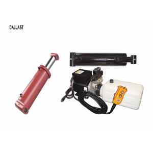 China 12 Volt Hydraulic Power Pack  with 2 Hydraulic Rams Hoses and Fitting Kit with Pendant supplier