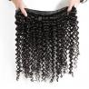 China Smooth Deep Wave Bundles With Lace Frontal 8A Virgin Brazilian Hair / Soft Black Human Hair wholesale