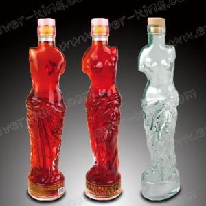 Plastic Cap 700ml Custom Glass Packaging For Cognac
