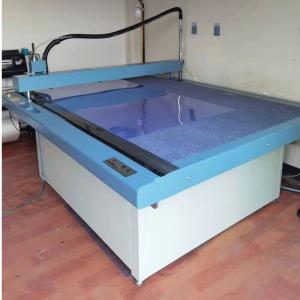 China Fabricación de prendas de vestir Cajas de papel Máquina de corte con caja de plata de marco azul wholesale