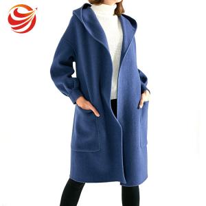 China Long Style Women'S Ankle Length Winter Coat With Hood And Big Pocket supplier