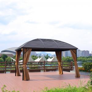 China Garden Morden Party Double Polycarbonate Roof Gazebo Rust Proof supplier