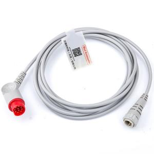 Reusable 12 Pin IBP Adapter Cable Transducer TPU Material Mindray To MX