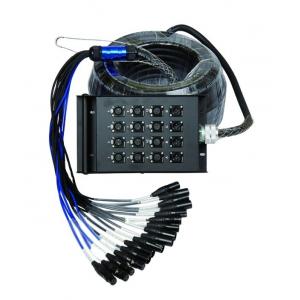 TPE Multichannel XLR Y Splitter Cable 3 Pin XLR Female to Male DE Power DMX Snake Audio Cable 4 8 12 16 24 32 48 Channel