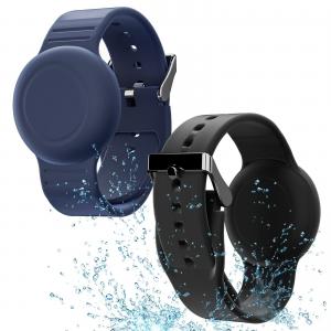 Kids Waterproof Silicone Air Tag Bracelet Wristband Lightweight GPS Tracker Holder For Apple
