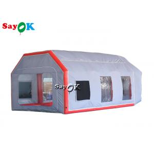 China Inflatable Work Tent Gray Air Tight Inflatable Tent Car Spray Booth Waterproof Anti UV supplier
