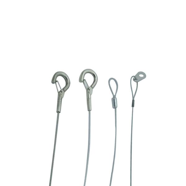 Steel Wire Rope Sling With Hook For Lighting Display And Hanging