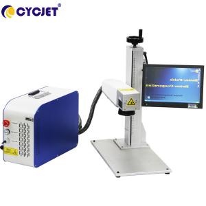 China Metal Logo Laser Coding And Marking Machine 30W Portable Fiber Laser Printing Machine supplier