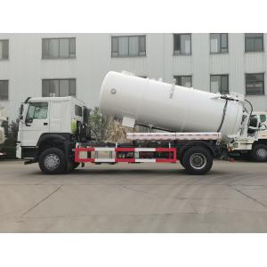 China SINOTRUK HOWO Sewage Suction Truck High Pressure Cleaning 15CBM LHD 290HP supplier