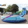 Exciting big water pool inflatable water slide with swimming pool , bounce house