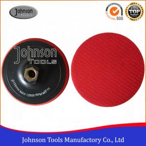 China Different Size Granite Diamond Polishing Pads With Plastic Foam Backing Pad Holder supplier