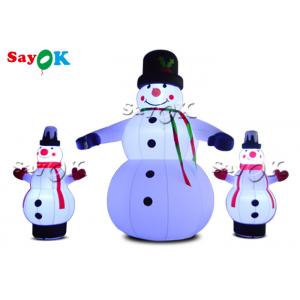LED Lights Christmas Inflatable Snowman For Yard Decoration