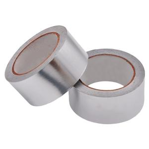 China Waterproof Aluminum Foil Tape With Easy Release Silicone Yellow Color Release Paper supplier