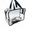 China Candy Color Transparent PVC Tote Bag Lightweight 30g-160g Silk Printing wholesale