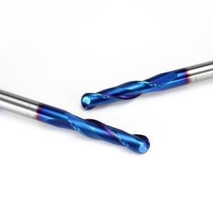 China Chinese Manufacture ISO Standard Tungsten Carbide 2-Flute Ball Nose CNC Router Bit Tin-Coated End Mill ODM OEM Customization wholesale
