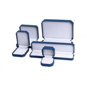 Waterproof Earring Jewelry Box Organizer , Blue Plastic Bracelet Storage Box