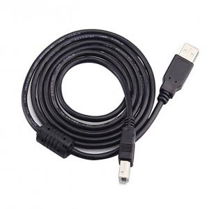 China Black High Speed USB Cable , A Male To A Female 2.0 USB Printer Cord supplier