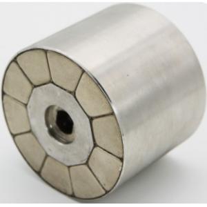 Permanent Neodymium Motor Magnets NiCuNi Coating Bright Silver Color