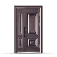 China Anti Theft Waterproof Aluminum Entrance Door 90mm Leaf Thickness on sale