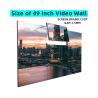China 49 Inch CSOT TCL SCREEN 3.5mm Gap Professional Screen Advertising Video Wall Controller Board Led Display Poster Splicing Screen for Live Broadcast wholesale