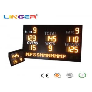 China AC220V / 110V Electronic Cricket Sports Scoreboard With Iron Frame Cabinet supplier