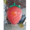 Red 3m Height Strawberry Shaped Balloons With Digital Printing For Promotion