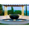China Mirror Polished Stainless Steel Outdoor Water Features Hemisphere Shape wholesale