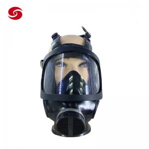 China Half Full Face Police Gas Mask To Prevent Acid Toxic Chemical Vapor Defense supplier