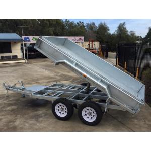 China Steel 10x6 Hot Dipped Galvanized Tandem Trailer 3200KG With LED Light supplier