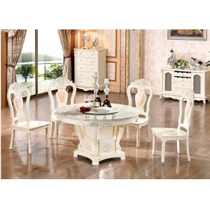 High quality carving italian wooden round dining room table