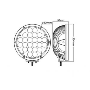 China 9 linterna del coche del microprocesador LED del Cree de la pulgada 120w, haz de lápiz de los lúmenes de la prenda impermeable with10000 de la luz wholesale