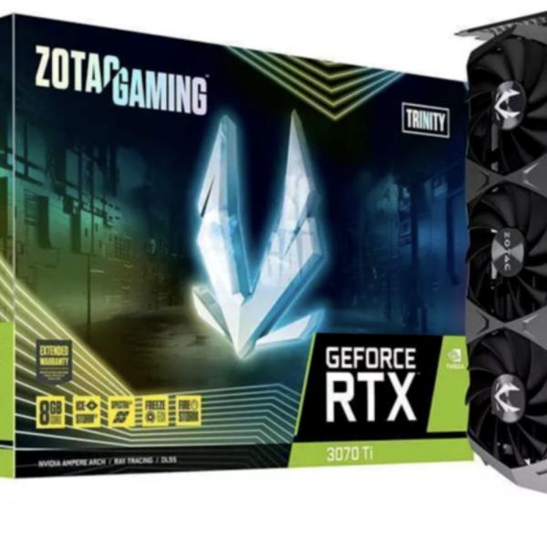 ZOTAC Gaming GeForce RTX 3070 Ti Trinity 8GB GDDR6X 256-bit 19 Gbps PCIE 4.0 Gaming Graphics Card
