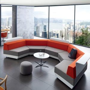 Microfiber Leather Office Sofa set