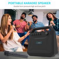 China Outdoor Portable Wireless Bluetooth Speakers Karaoke Horn K10A 8000mah Battery on sale