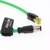 M12 4 Pin To RJ45 Industrial Ethernet Cable 4 Position D Coded Network Cord CAT5