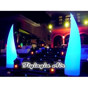 China 3m High Beautiful Inflatable Light Cone for Wedding Night and Stage supplier