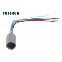 China Illuminated Push Button Switch Socket Connector For 19mm Mounting Hole 5 Pin 15cm Wire Pigtail on sale